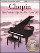 Two Preludes Op. 28 No. 7/20-Solo/CD piano sheet music cover